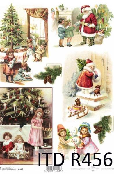 DECOUPAGE PAPIR RIŽEV A4,BOŽIČNO JUTRO