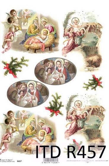 DECOUPAGE PAPIR RIŽEV A4,SVETA DRUŽINA