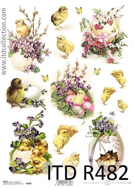 DECOUPAGE PAPIR RIŽEV A4, VELIKA NOČ 8