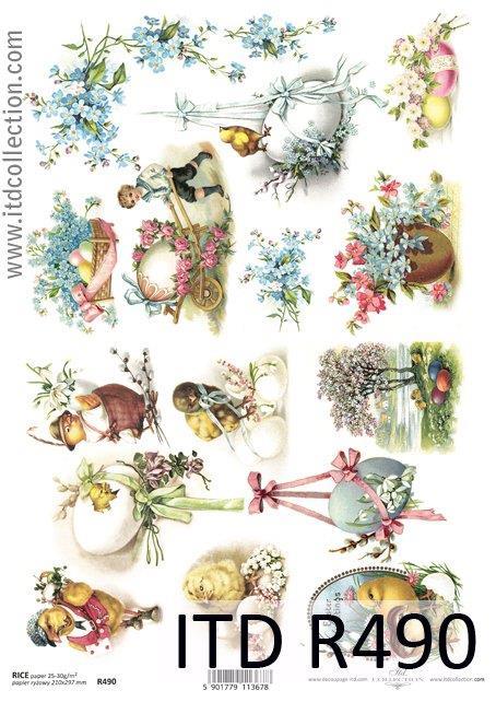 DECOUPAGE PAPIR RIŽEV A4, VELIKA NOČ 2