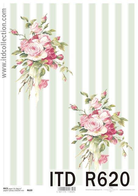 DECOUPAGE PAPIR RIŽEV A4, ŠOPKA VRTNIC