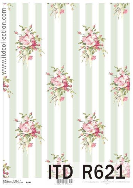 DECOUPAGE PAPIR RIŽEV A4, ŠOPKI VRTNIC