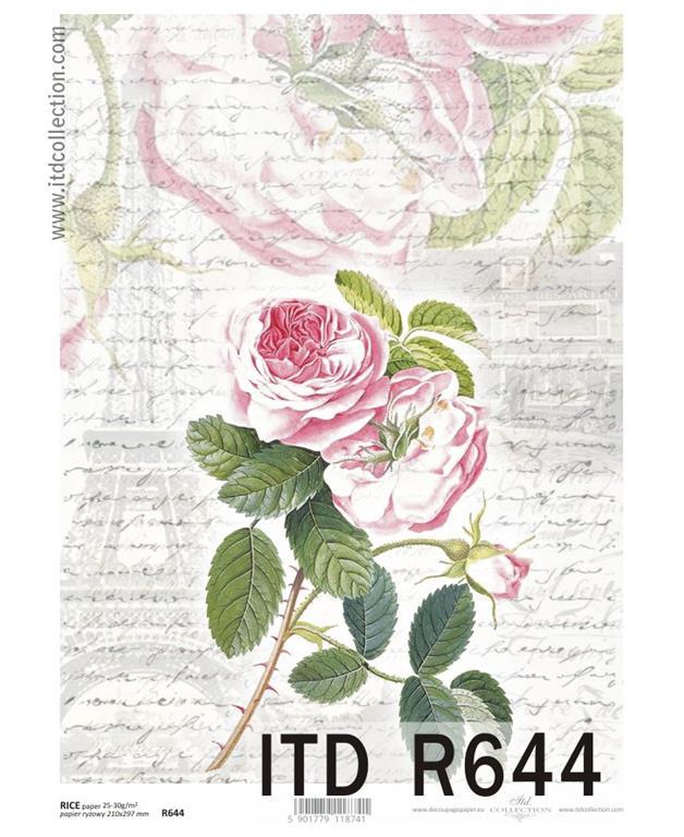 DECOUPAGE PAPIR RIŽEV A4, VRTNICA PISAVA