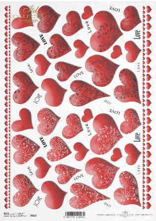 DECOUPAGE PAPIR RIŽEV A4,SRCA