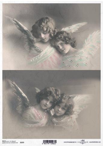 DECOUPAGE PAPIR RIŽEV A4, ANGELA