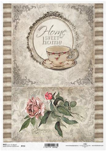 DECOUPAGE PAPIR RIŽEV A4,SKODELICA&VRTNICA