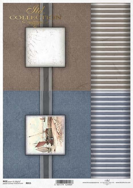 DECOUPAGE PAPIR RIŽEV A4,MORSKI ELEGANT