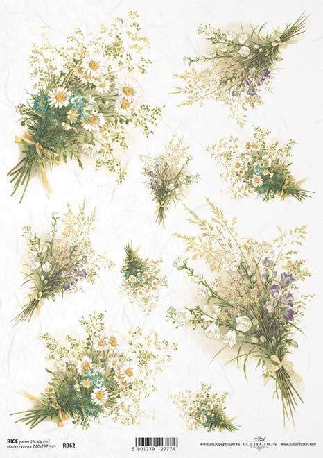 DECOUPAGE PAPIR RIŽEV A4,MARJETICE V ŠOPKU