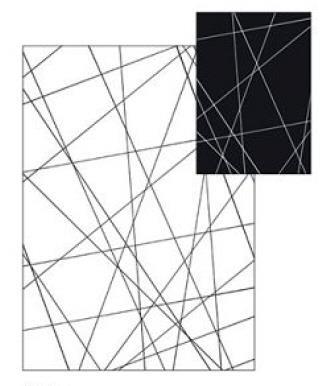 Vario karton 250g 50x70 cm, bele črte/črne črte