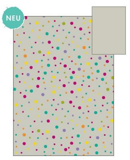 Karton GreyLine 230g 50x70 cm, mavrične pike