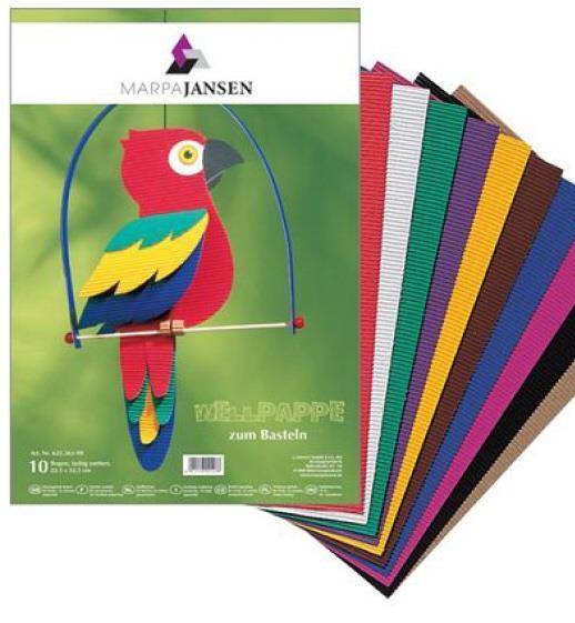 Set valovite lepenke 22,5x33,5 cm 10 pol, E- valovi