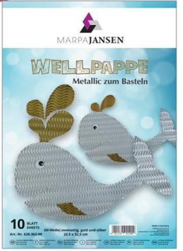 Set valovite lepenke 22,5x33,5 cm 10 pol, W- valovi