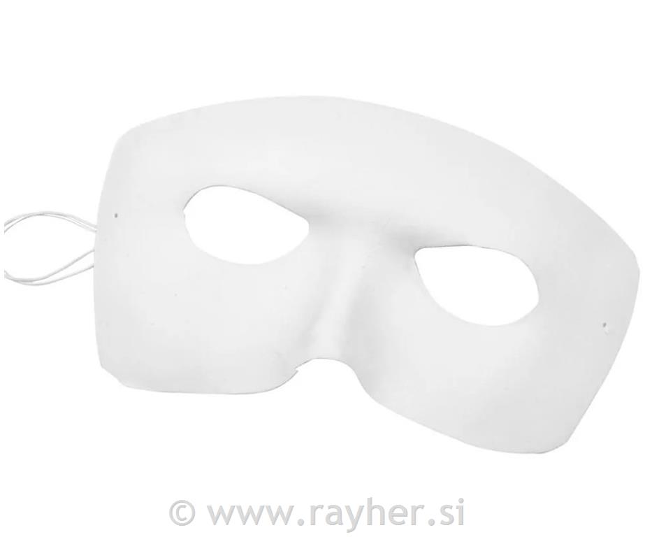 Maska za poslikavo 12x17 cm bela