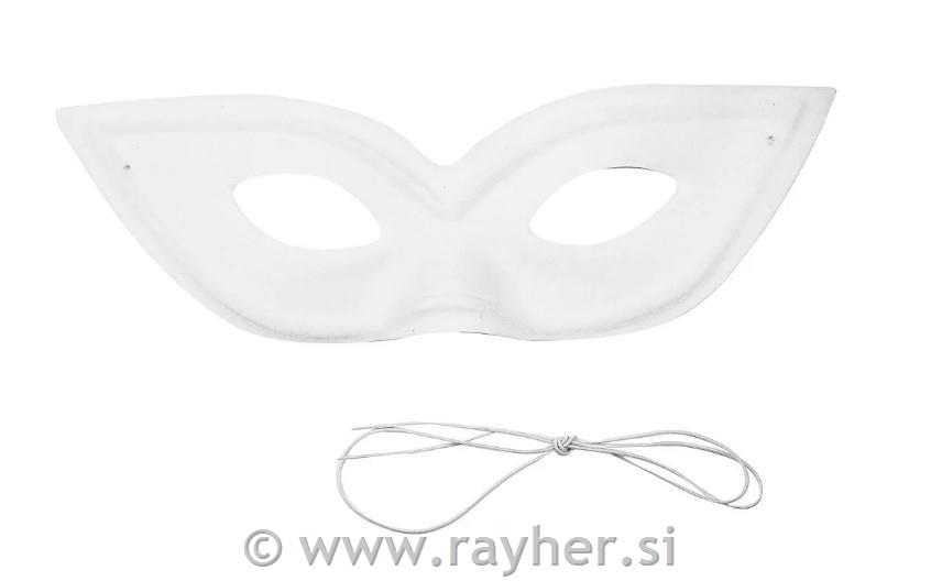 Maska za poslikavo očala 7x20 cm bela