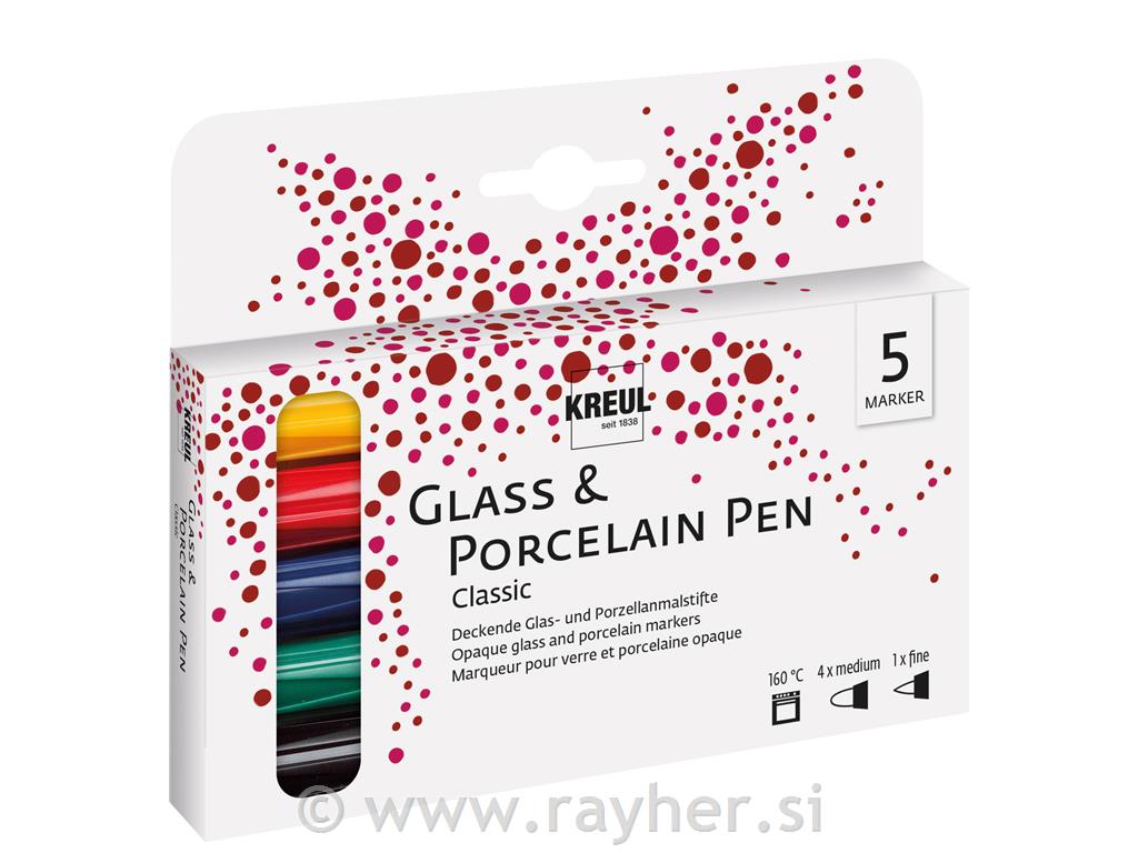 HOBBY LINE Porcelain Pen Set of 5 pens a