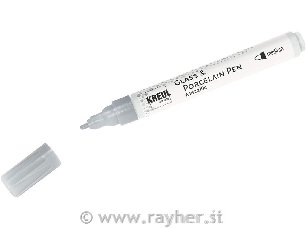 HOBBY LINE Porcelain Pen brilliant Silve