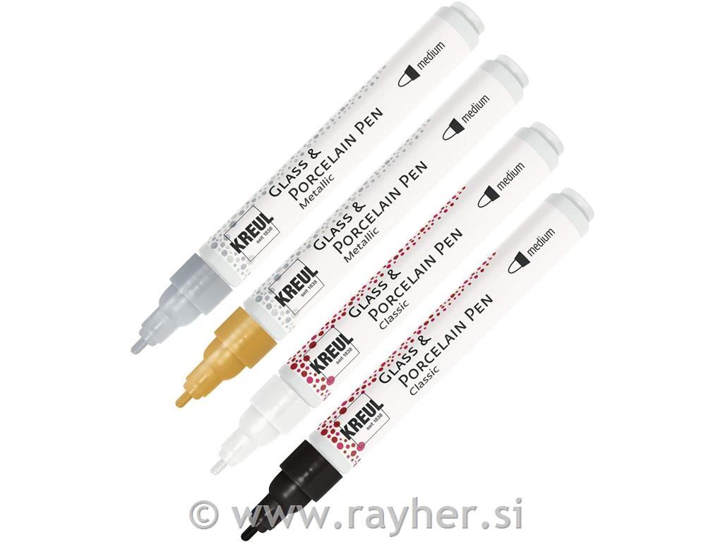 Flomastri za porcelan set 4 Glamour