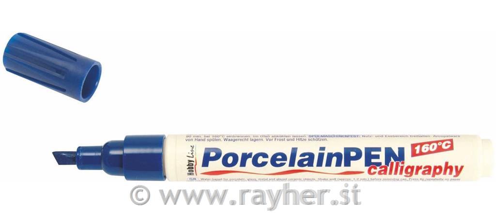Flomaster za porcelan, Calligraphy 1 – 4 mm, moder