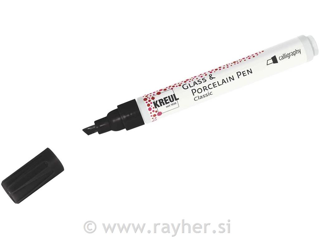 Flomaster za porcelan, Calligraphy 1 – 4 mm, črn