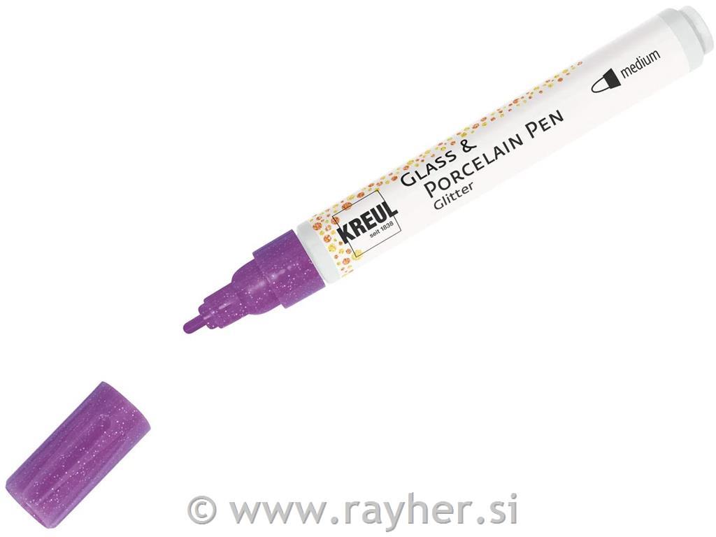 HOBBY LINE Porcelain+GlassPen Glitter 1