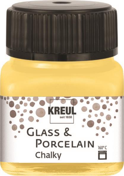 Barva za porcelan in steklo, Chalky 20 ml Yellow Safran
