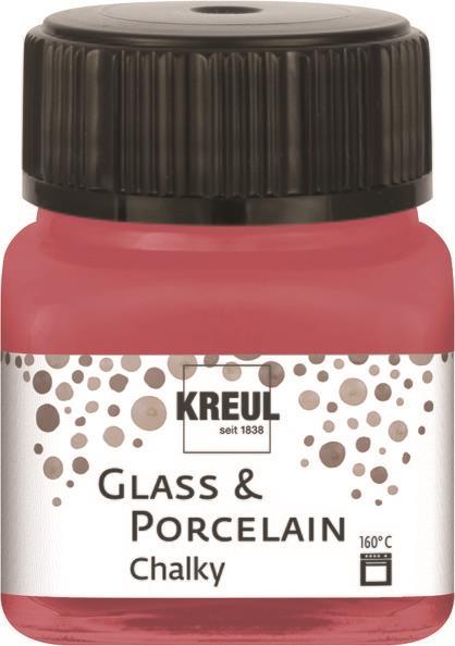 HOBBY LINE Porcelain Color Chalky 20 ml,Cozy Red