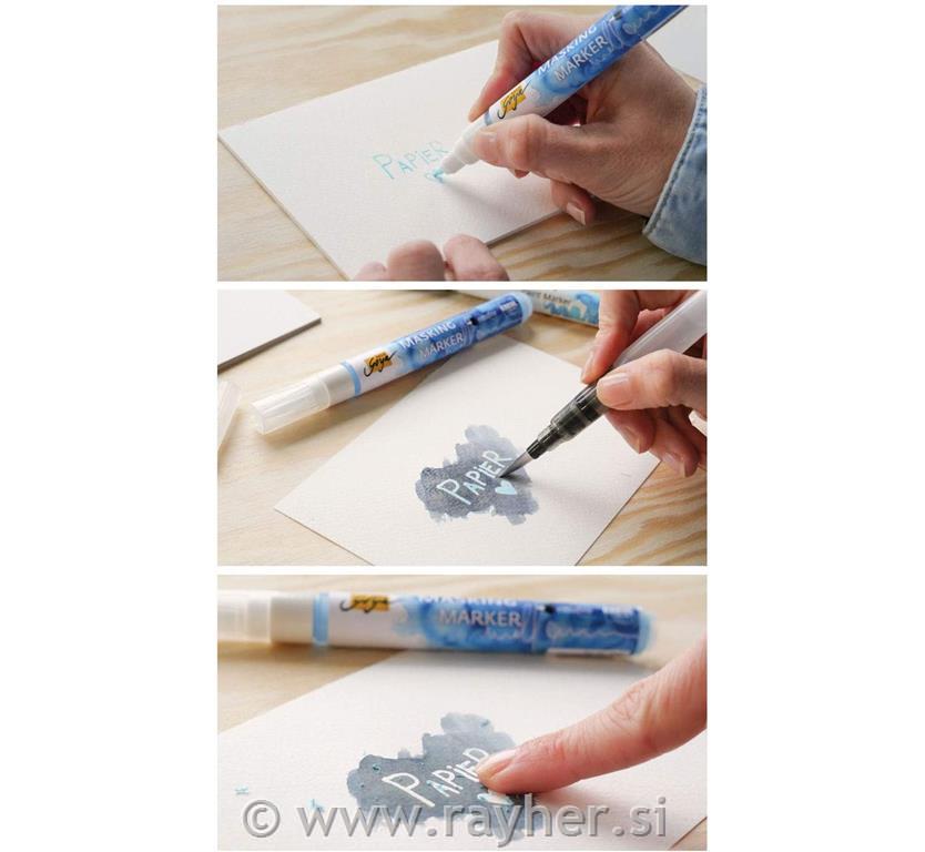 Maskirna tekočina za akvarel v flomastru M