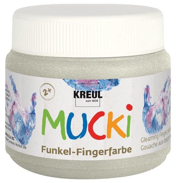Prstne barve MUCKI 150ml, srebrna