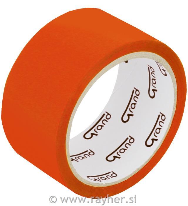 Lepilni trak, 48 mm x 50 m, oranžen