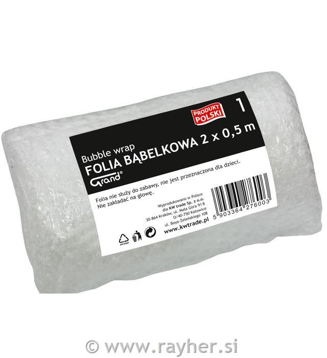 Folija z mehurčki, 2 m x 0,5 m