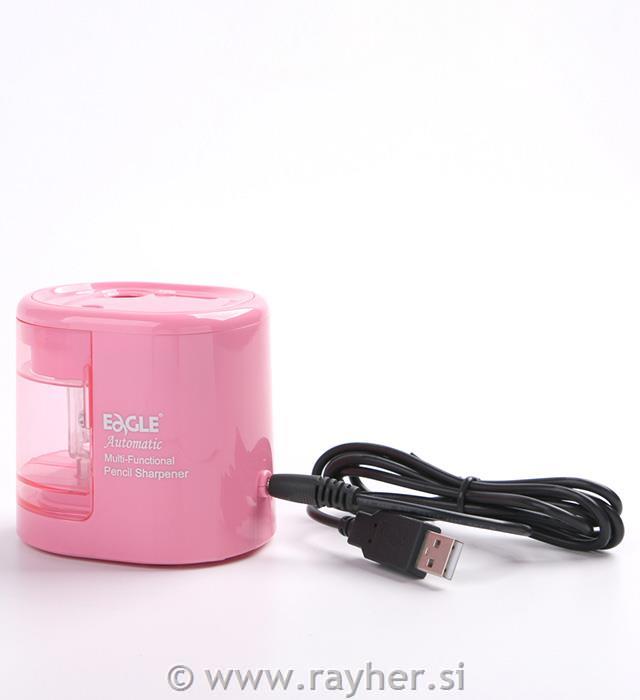 Baterijski šilček, roza, dve rezili