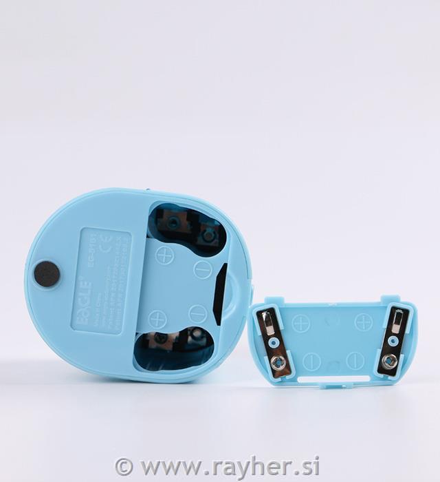 Sharpener, violet, 2 holes, blue