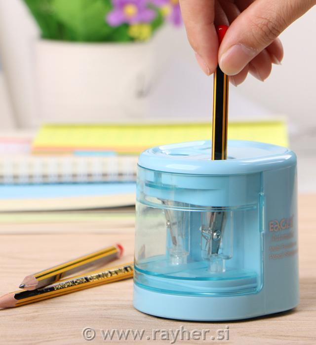 Sharpener, violet, 2 holes, blue