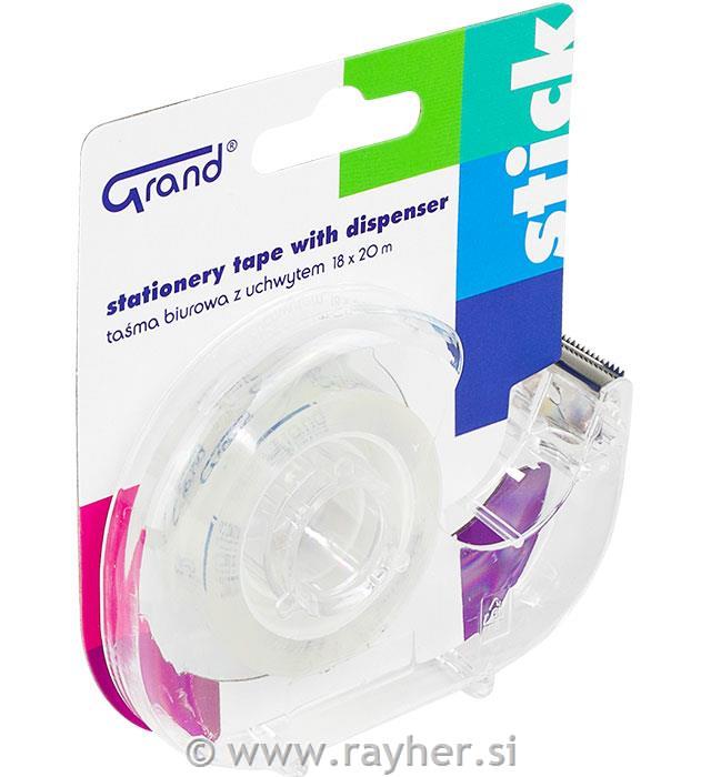 Lepilni trak 18 x 20 m s stojalom