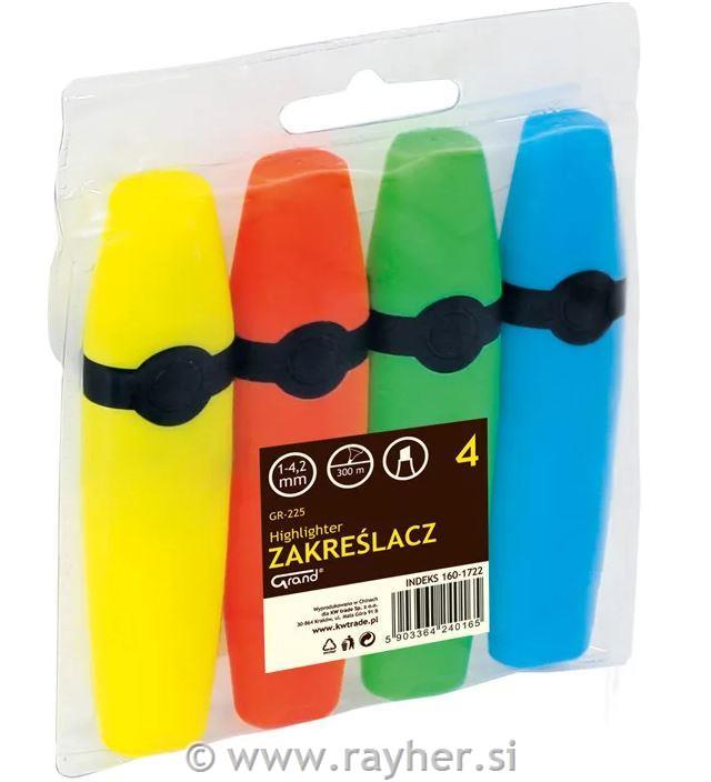 Highlighter GRAND GR-225 set 4 colors