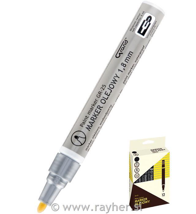 Oljni marker, Paint Grand, srebrn