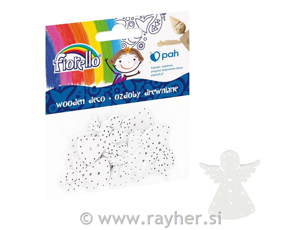 Leseni okraski angeli, set 15