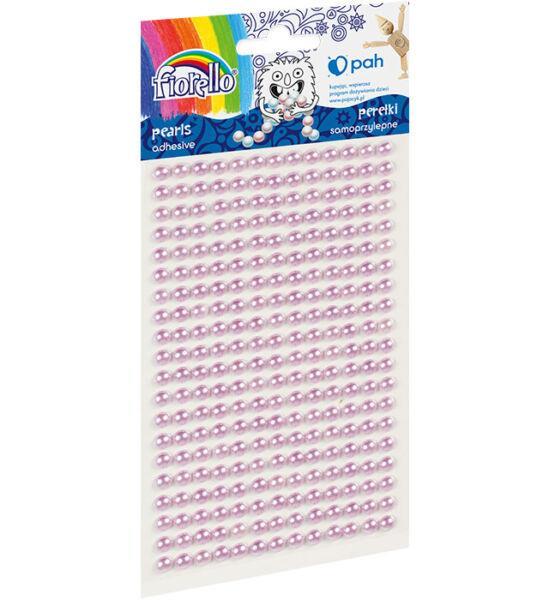 Half beads, self adhesive, lilac