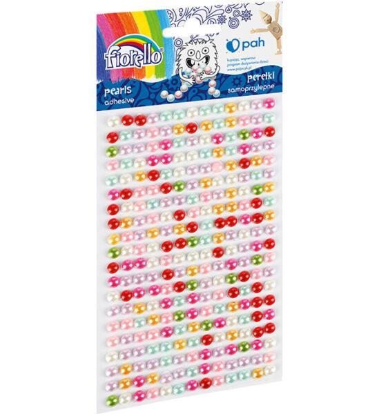 Half beads, self adhesive, mixed