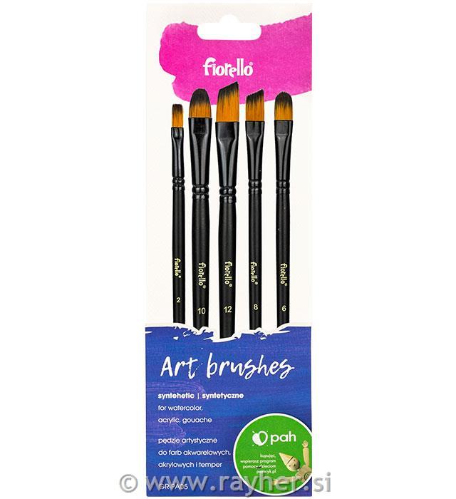 Brushes, artists, 5 pcs