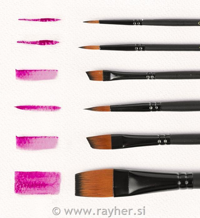 Čopiči, set 6, umetniški