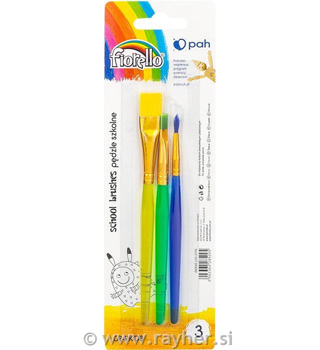 Čopiči, set 3, šolski