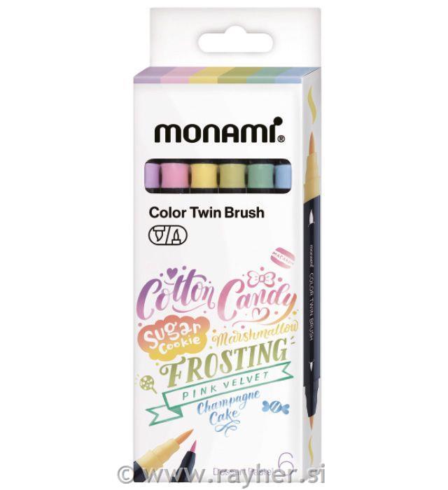 Akvarelni flomastri Monami, set 6, Dessert Pastel