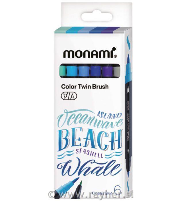 Watercolour Markers Monami set 56Ocean Blu
