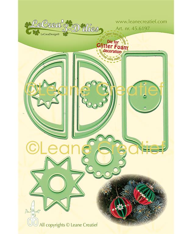 ŠABLONA LEA'BILITIES BOŽIČNI OKRASEK - KROGLA