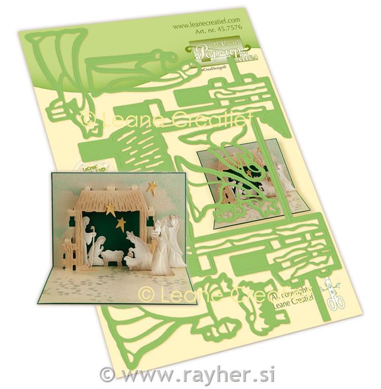 Multi die: Nativity sceneCut & Embossing die