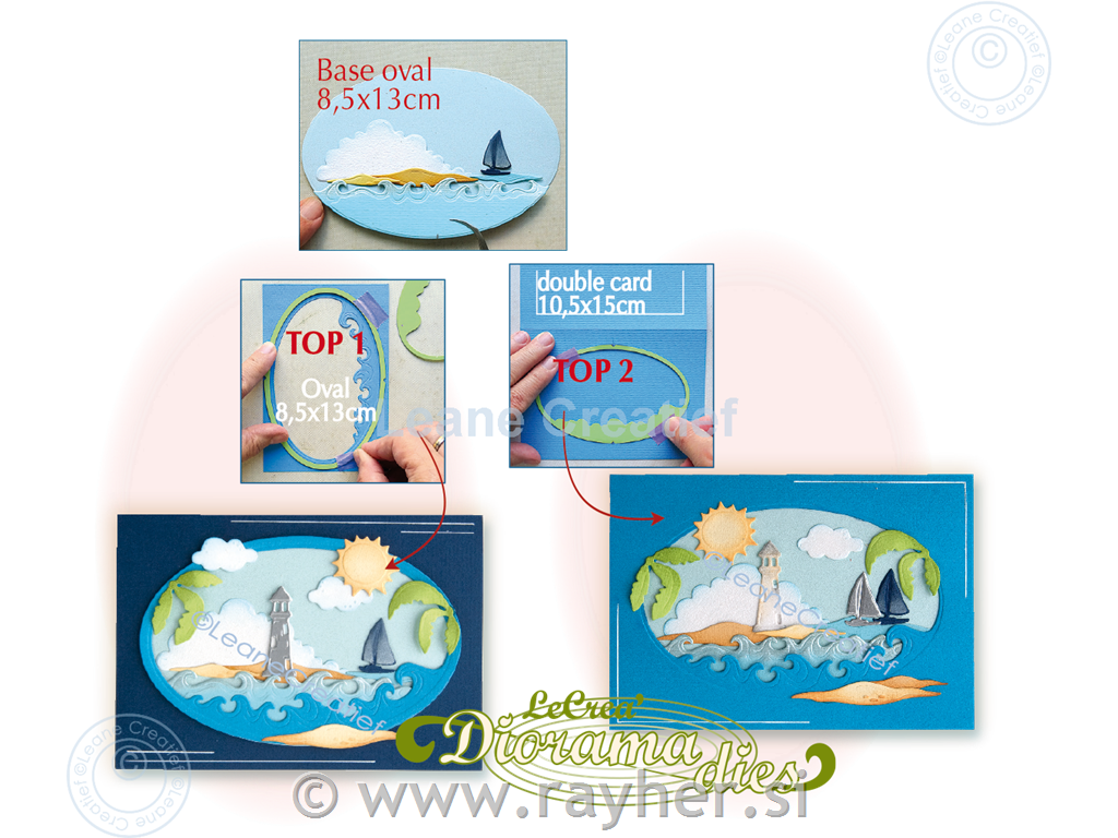 Multi die: SeasideCut & Embossing die