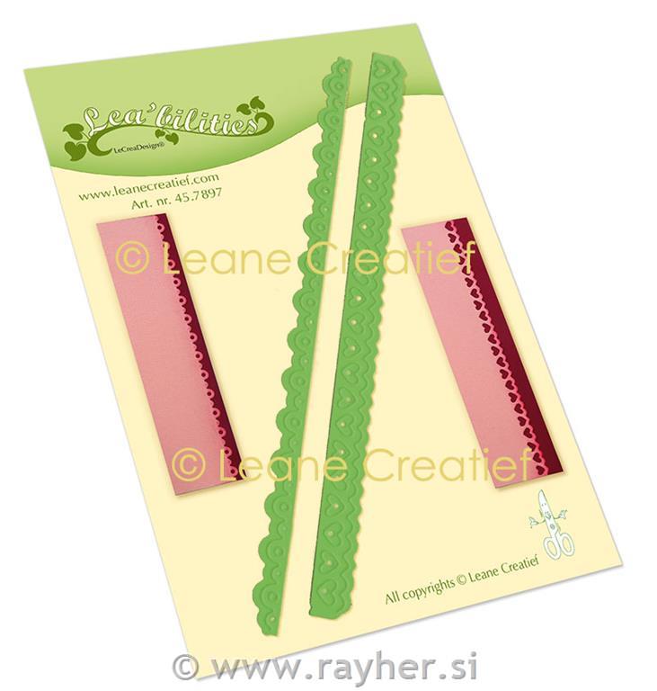 Šablona Lea'Bilities, Srca in pike, obroba