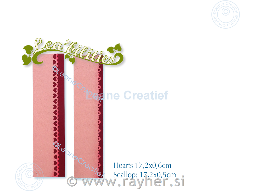 Šablona Lea'Bilities, Srca in pike, obroba