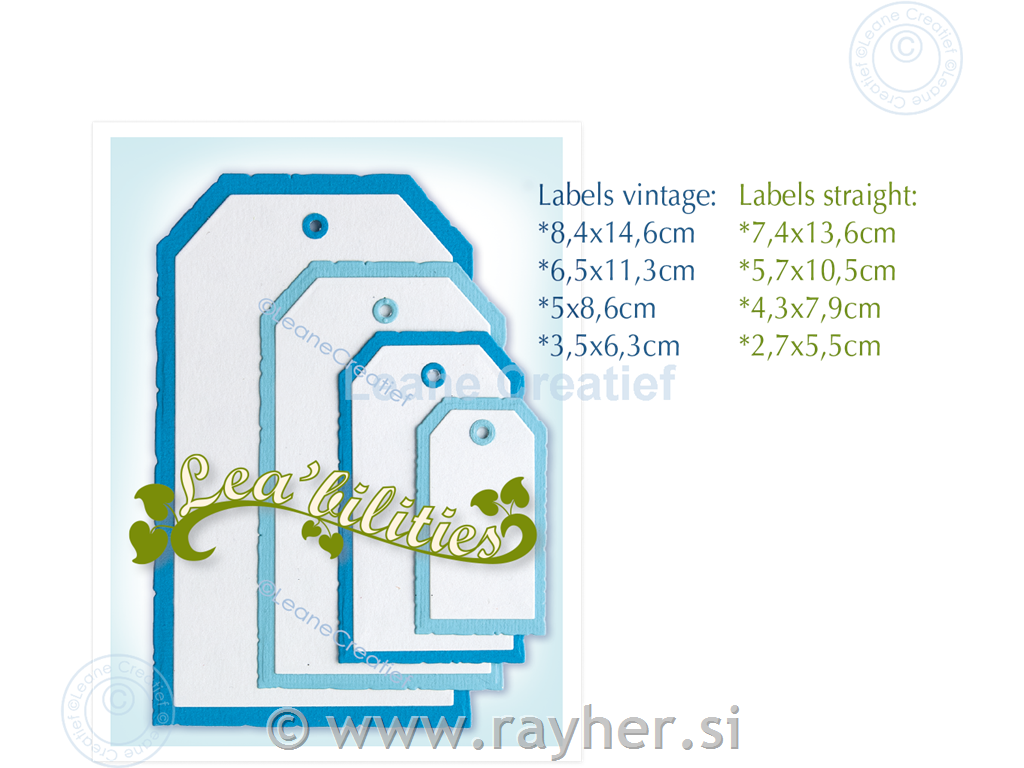 Šablona Lea'Bilities, Etikete